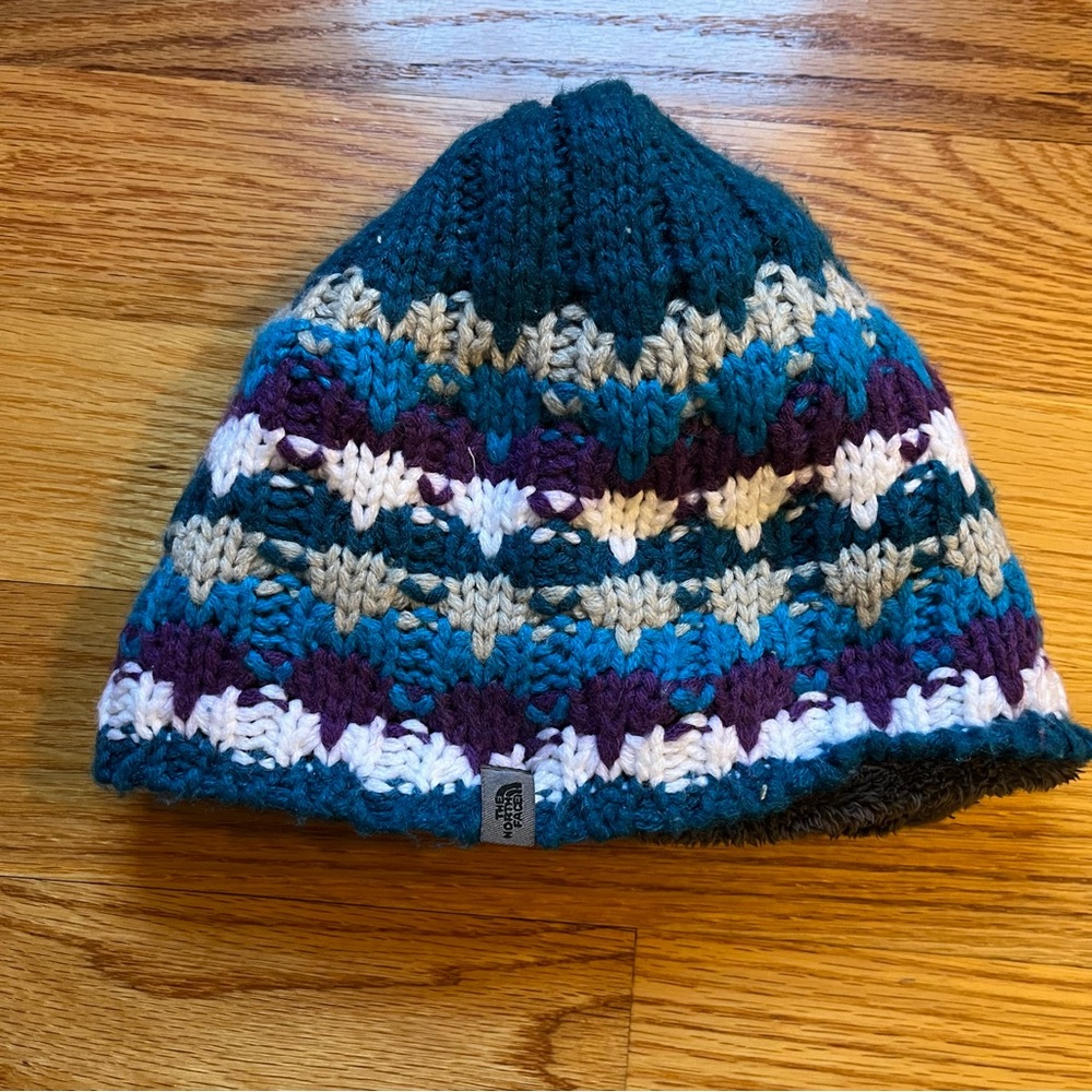 The North Face knit fleece lined winter hat
